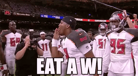 jameis winston huddle eating a W jameis winston huddle eating a W